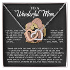 To a Wonderful Mom – Day by Day, You Mean More to Me– Jewelry Gift with Loving Message
