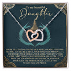 To My Beautiful Daughter – Build a Castle That Stands Tall and Proud – Fairytale-Inspired Necklace Gift from Mom