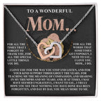 Gift for Mom – Day by Day, You Mean More to Me – Necklace with Message of Gratitude