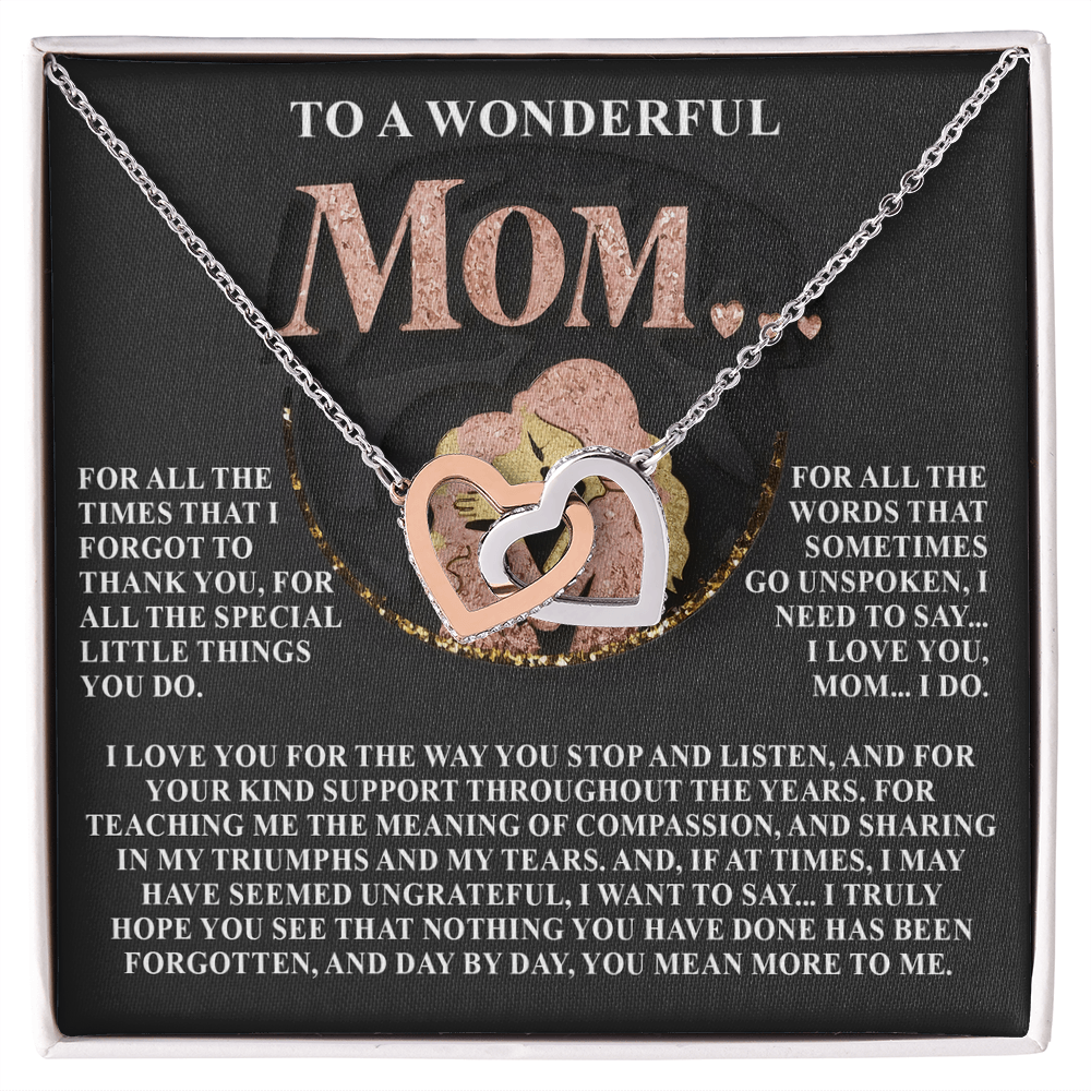 Gift for Mom – Day by Day, You Mean More to Me – Necklace with Message of Gratitude - Mallard Moon Gift Shop