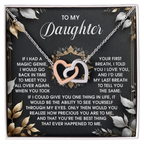 To My Daughter - Through My Eyes - Interlocking Hearts Necklace – A Timeless Symbol of Love & Devotion