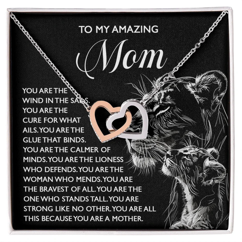 To My Amazing Mom – You Are the Wind in the Sails – Bold and Beautiful Tribute Mother's Day Birthday Necklace Gift