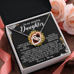 To My Amazing Daughter - Your Vibrant Spirit Inspires Me - Interlocking Hearts Necklace