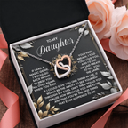 To My Daughter - Through My Eyes - Interlocking Hearts Necklace – A Timeless Symbol of Love & Devotion