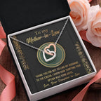 Gift for Mother-in-Law Thank You for Not Selling My Husband to the Circus Cross Interlocking Hearts Necklace