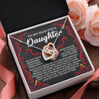 To My Beautiful Daughter - Promise To Love You - Interlocking Hearts Necklace – A Gift of Strength & Resilience