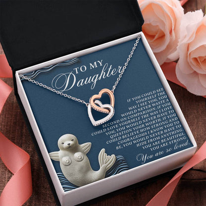 To My Daughter  – A Gift of Love & Strength - Interlocking Hearts Jewelry - Mallard Moon Gift Shop