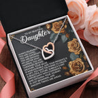 To My Beautiful Daughter – You Are Loved, You Are Important, You Are Enough– Empowering Necklace Gift with Message Card