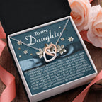 To My Daughter – You Are My Heart, My Soul, My Joy – Timeless Necklace Gift with Loving Message