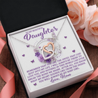 Daughter Gift from Mom – You Are the Angel God Sent Into My Life –Necklace With Message Card and Jewelry
