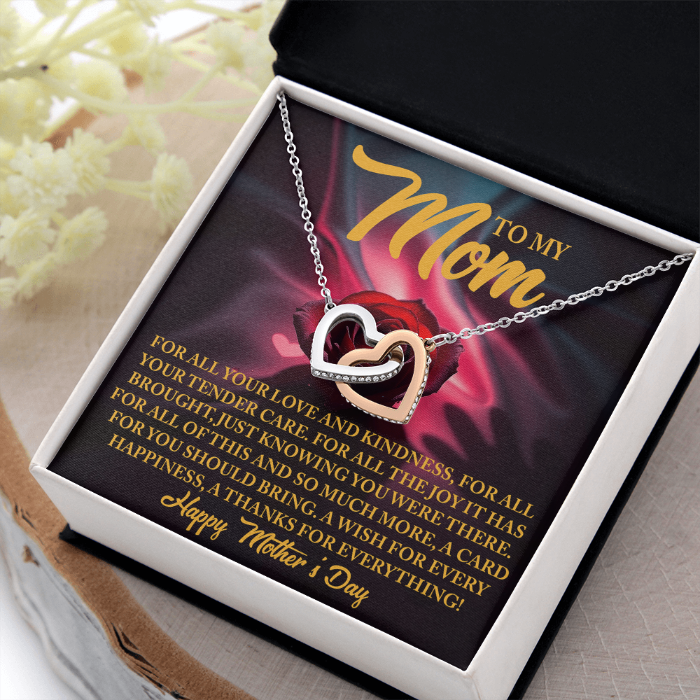 To My Mom - For All Your Tender Care- Heartfelt Mother's Day Necklace Gift - Mallard Moon Gift Shop