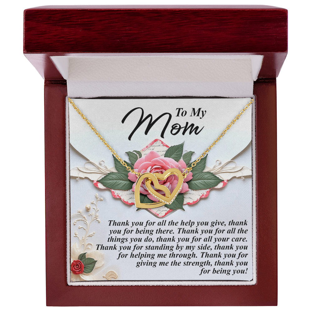 To My Mom – Thank You for Being You – Heartfelt Gratitude Necklace Gift - Mallard Moon Gift Shop