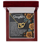 To My Beautiful Daughter – You Are Loved, You Are Important, You Are Enough– Empowering Necklace Gift with Message Card