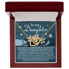To My Daughter – You Are My Heart, My Soul, My Joy – Timeless Necklace Gift with Loving Message