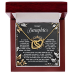 To My Daughter - Through My Eyes - Interlocking Hearts Necklace – A Timeless Symbol of Love & Devotion