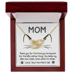 To the Cat Mom – Love, Your Purrfect Cat - Necklace with Cute Message Card