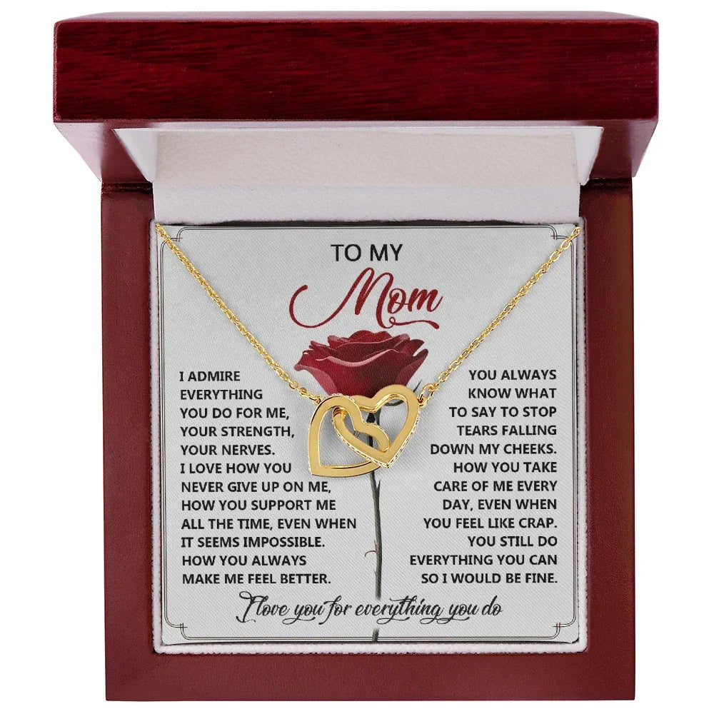 To My Mom - Everything You Do - Honest and Heartfelt Necklace Gift of Gratitude