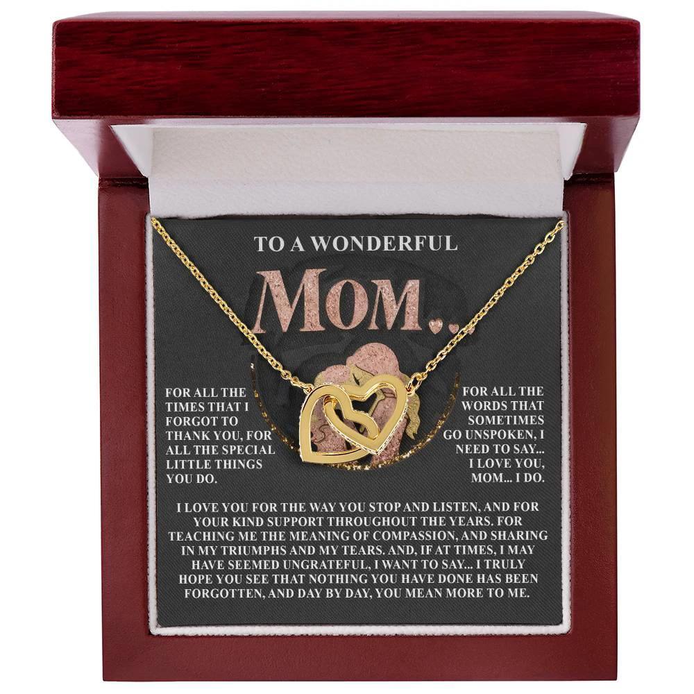 Gift for Mom – Day by Day, You Mean More to Me – Necklace with Message of Gratitude