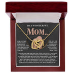 Gift for Mom – Day by Day, You Mean More to Me – Necklace with Message of Gratitude
