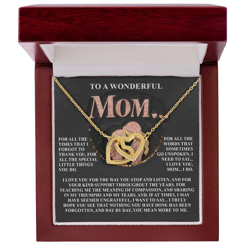 Gift for Mom – Day by Day, You Mean More to Me – Necklace with Message of Gratitude - Mallard Moon Gift Shop