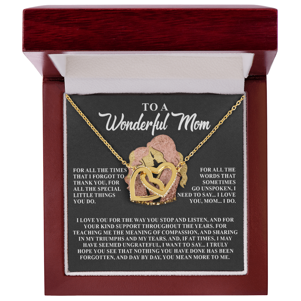 To a Wonderful Mom – Day by Day, You Mean More to Me– Jewelry Gift with Loving Message - Mallard Moon Gift Shop