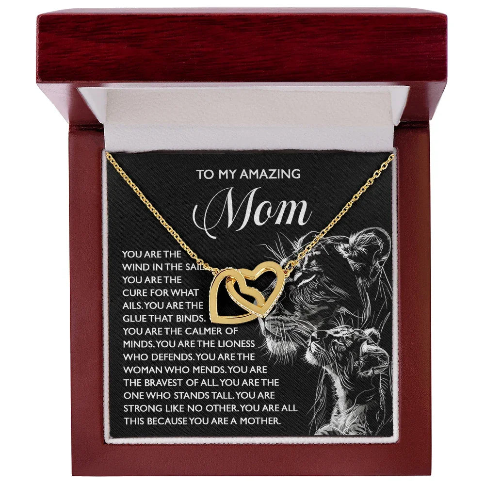 To My Amazing Mom – You Are the Wind in the Sails – Bold and Beautiful Tribute Mother's Day Birthday Necklace Gift