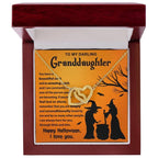 Granddaughter - Amazing Spirit Halloween Interlocking Hearts Pendant Necklace