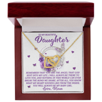 Daughter Gift from Mom – You Are the Angel God Sent Into My Life –Necklace With Message Card and Jewelry