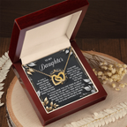To My Daughter - Through My Eyes - Interlocking Hearts Necklace – A Timeless Symbol of Love & Devotion