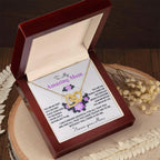 Mom, I am Forever Grateful, Without You, There is No Me - Interlocking Hearts Pendant Necklace Mother's Day, Birthday Gift