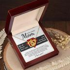 To My Amazing Super Mom Not All Heroes Wear Capes Interlocking Hearts Necklace