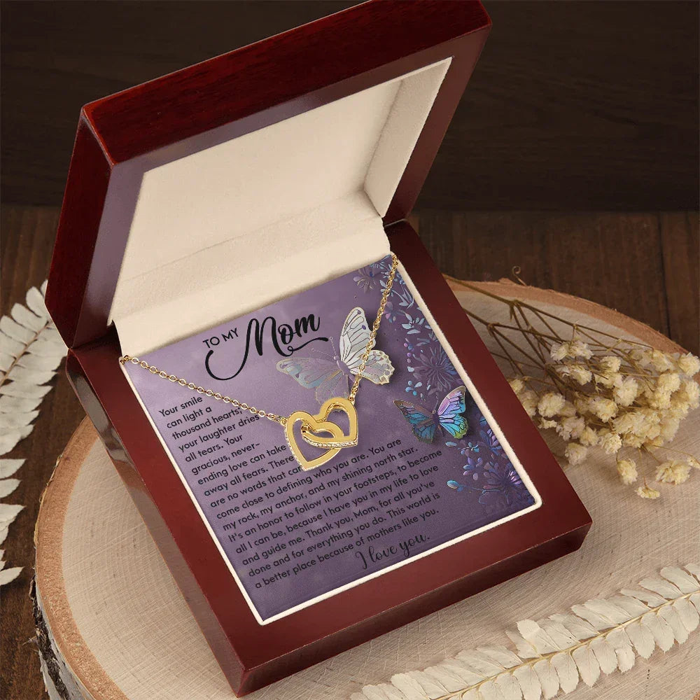 To My Mom – You Are My Rock, My Anchor, and My Shining North Star – Necklace Gift of Love and Gratitude