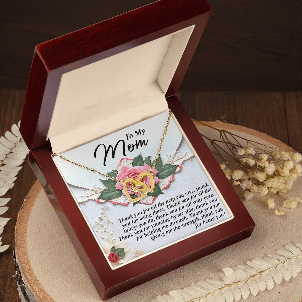 To My Mom – Thank You for Being You – Heartfelt Gratitude Necklace Gift