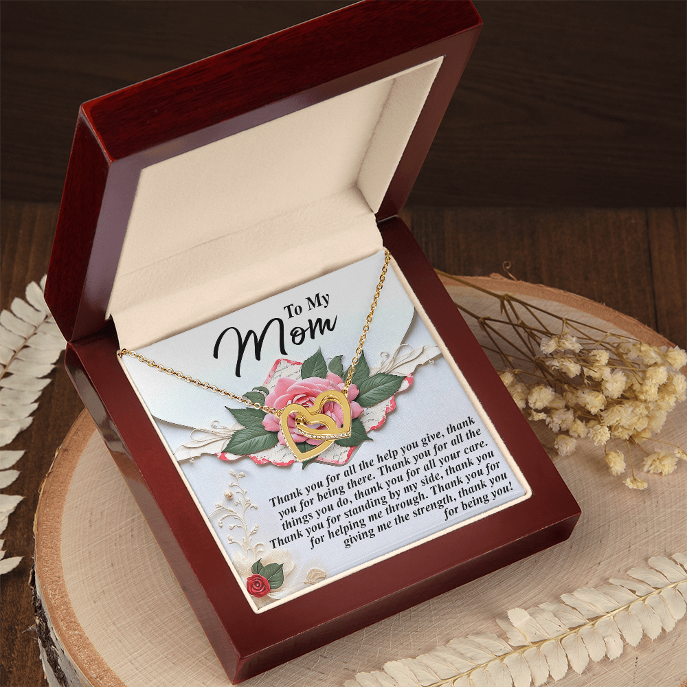 To My Mom – Thank You for Being You – Heartfelt Gratitude Necklace Gift - Mallard Moon Gift Shop