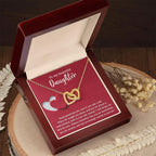 Daughter Gift - As You Are - Interlocking Hearts Necklace
