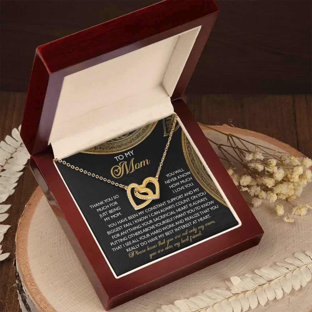 To My Mom – You Are Also My Best Friend – Heartfelt Necklace Gift of Appreciation and Love