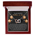 To My Amazing Mother-in-law Our Two Hearts Pendant Necklace