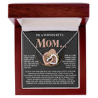 Gift for Mom – Day by Day, You Mean More to Me – Necklace with Message of Gratitude
