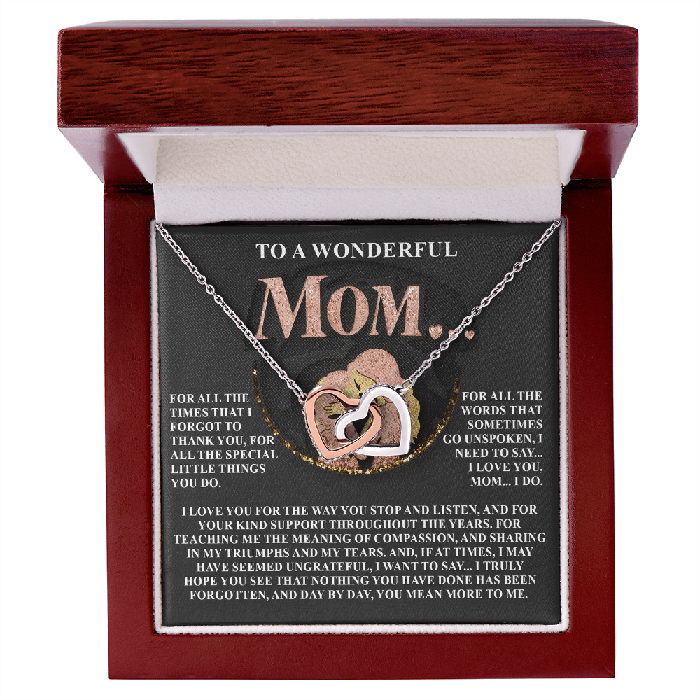 Gift for Mom – Day by Day, You Mean More to Me – Necklace with Message of Gratitude - Mallard Moon Gift Shop