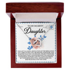 To My Dearest Daughter – Keep Reaching for the Stars - Inspirational Necklace Gift with Message Card