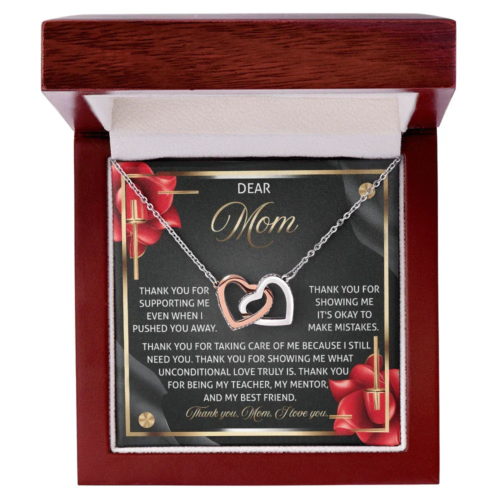 Mom - You Are My Teacher, My Mentor, and My Best Friend – Sentimental Jewelry Gift for Mom