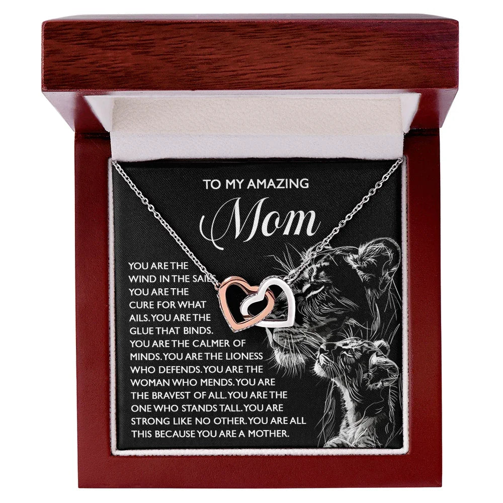 To My Amazing Mom – You Are the Wind in the Sails – Bold and Beautiful Tribute Mother's Day Birthday Necklace Gift