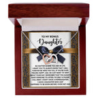 Bonus Daughter Heartfelt Gift Interlocking Hearts Necklace - I'm Only a Phone Call Away