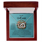 To My Mom – I Am Who I Am Today Because of You – Mother's Day Necklace Gift with Heartfelt Message