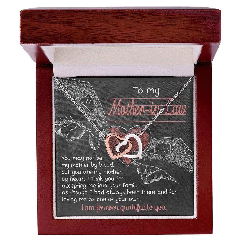 To My Mother-in-Law You are my Mother by Heart Pendant Necklace
