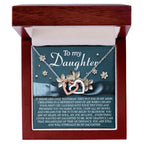 To My Daughter – You Are My Heart, My Soul, My Joy – Timeless Necklace Gift with Loving Message