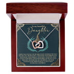 To My Beautiful Daughter – Build a Castle That Stands Tall and Proud – Fairytale-Inspired Necklace Gift from Mom