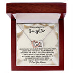 To My Beautiful Daughter – A Heartfelt Gift of Love & Pride- Interlocking Hearts Necklace