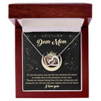 To My Mom You are the Sun Interlocking Hearts Necklace
