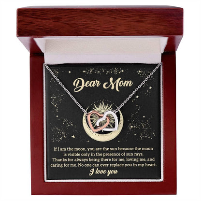 To My Mom You are the Sun Interlocking Hearts Necklace - Mallard Moon Gift Shop